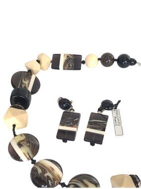 Angela Caputi Designer Italy Necklace & Earrings NWT